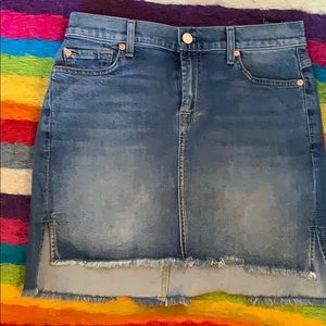 7 for all mankind mini skirt